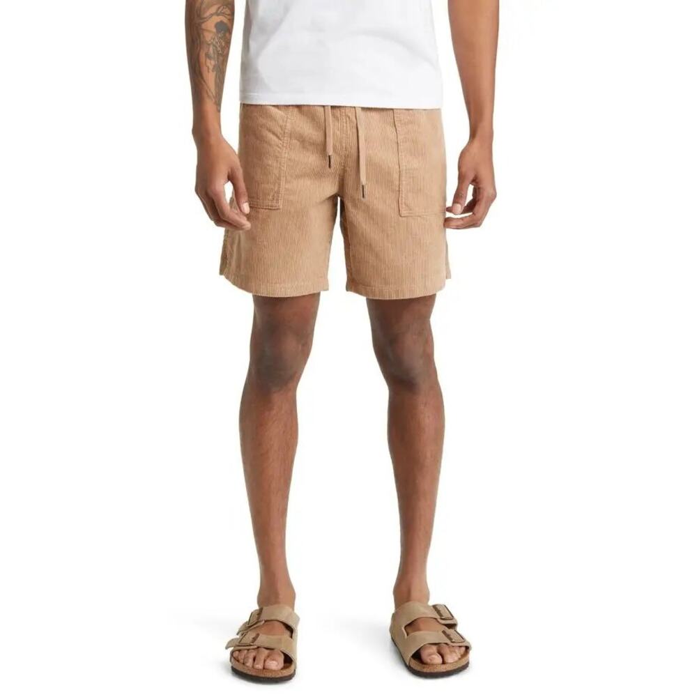 BP. Elastic Waist Corduroy Utility Shorts Tan Amphora 3XL NWOT